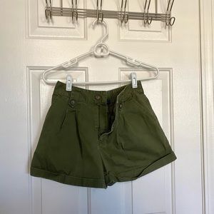 Olive Green Khaki Shorts